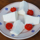 Piatto di ricotta prodotta da Zio peppe ad Alberobello